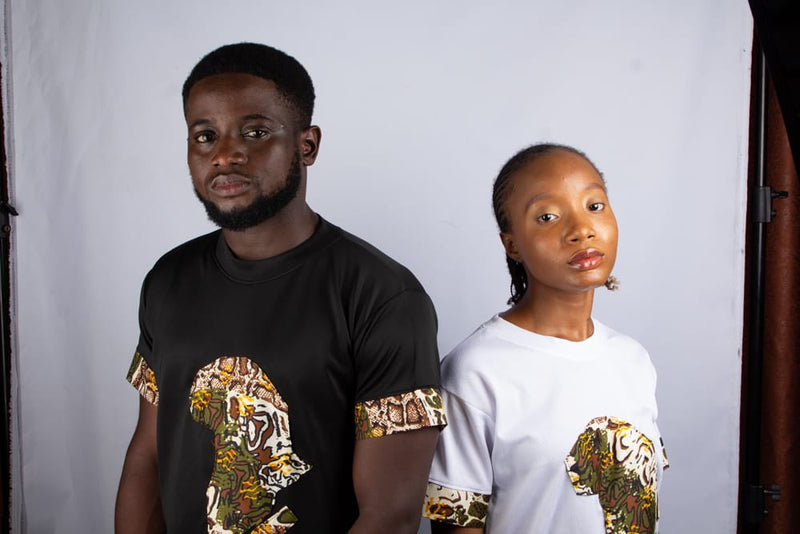 The SINCERE Africa Shape Patchwork T-Shirt (Unisex)