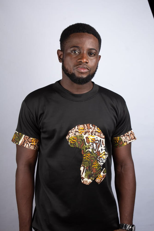 The SINCERE Africa Shape Patchwork T-Shirt (Unisex)