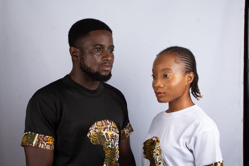 The SINCERE Africa Shape Patchwork T-Shirt (Unisex)