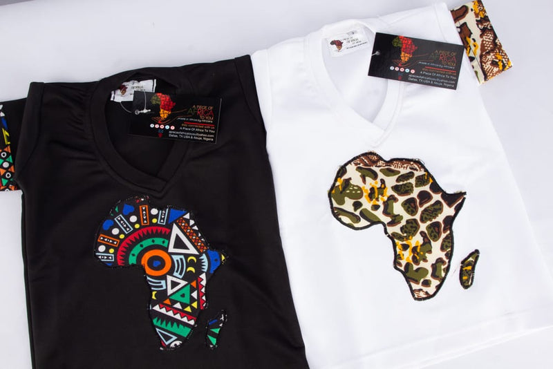 V-Neck Africa Regular Fit T-Shirt