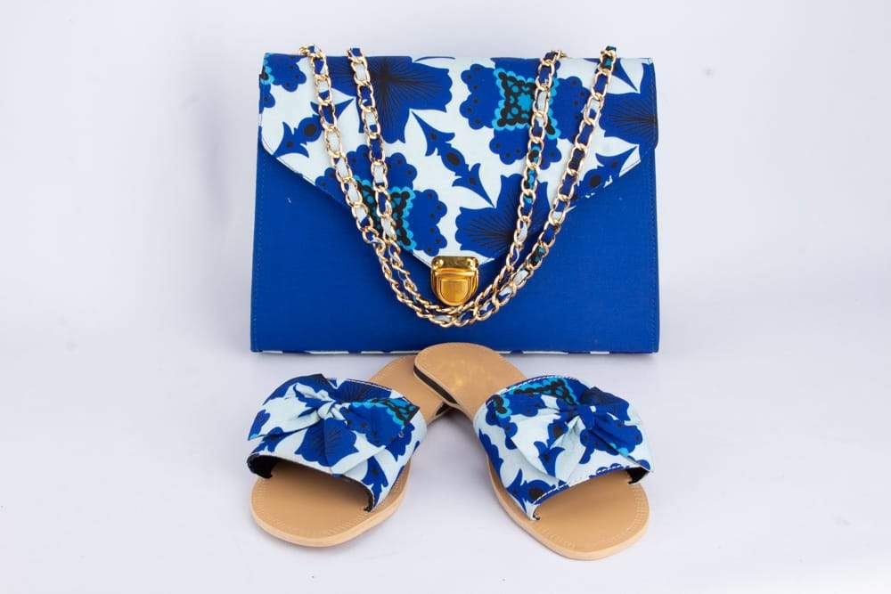 ITOHAN Ankara African Print Gold Chain All Occasions Purse
