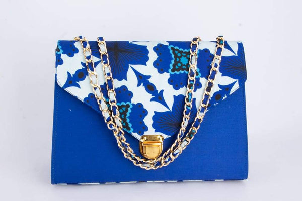 ITOHAN Ankara African Print Gold Chain All Occasions Purse