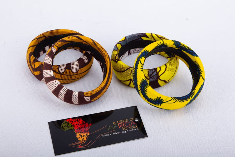 BE BOLD Ankara African Print Bangles