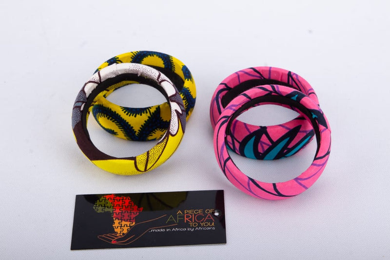 BE BOLD Ankara African Print Bangles