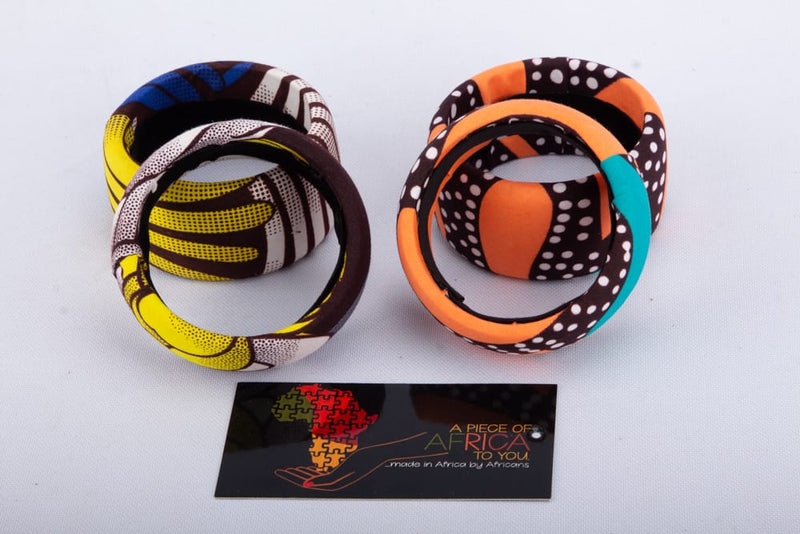 BE BOLD Ankara African Print Bangles