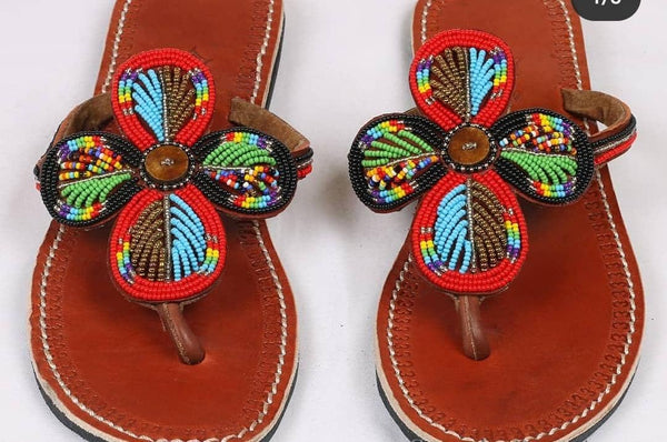 The POLE POLE Kenyan-Inspired Handcrafted Slippers