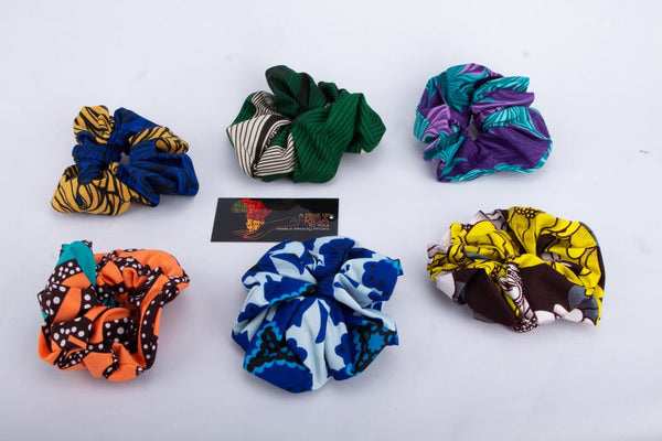 Set of 2 Ankara Hair Scrunchies