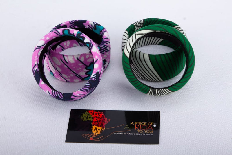 BE BOLD Ankara African Print Bangles