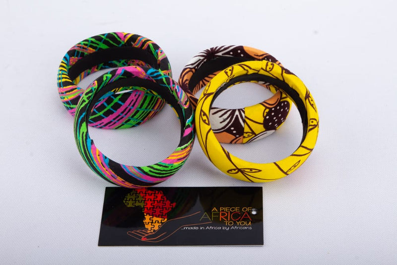 BE BOLD Ankara African Print Bangles