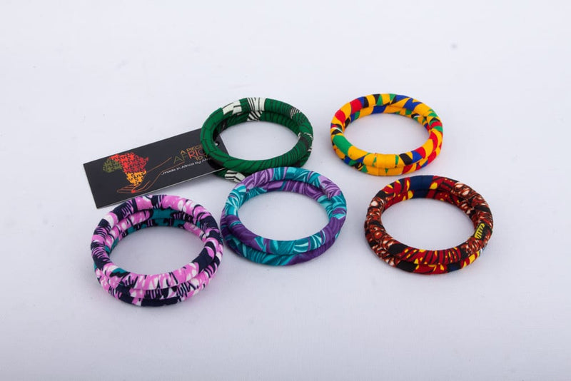 BE BOLD Ankara African Print Bangles